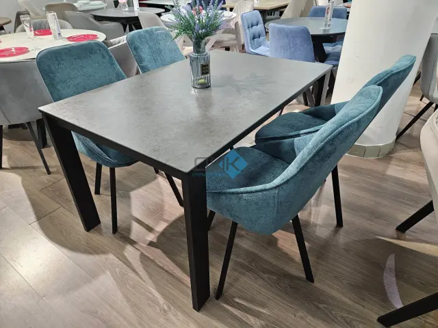 Стул 246 поворотный AM8 серо-зеленый 2