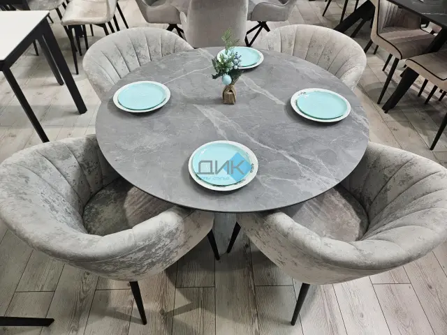 Стул 442 поворотный M13 светло-серый 4