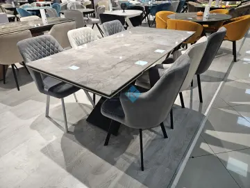 Стул 245 поворотный C56 серый/белые