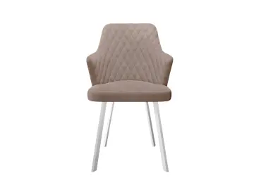 Стул 245 поворотный К4 капучино/белые