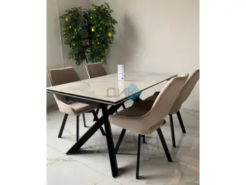 Стул 268 Z128 бежевый/белые