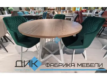 Стул 245 поворотный К13 изумруд/белые