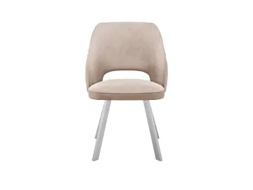 Стул 274 поворотный Z128 бежевый/белые