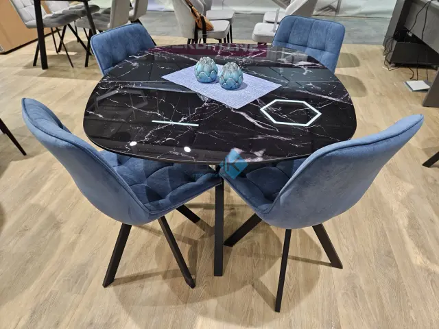 Стул 229 поворотный B8 BLUE 2