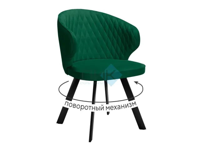 Стул 249 поворотный K13 изумруд 1
