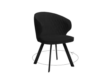 Стул 249 поворотный K21 черный