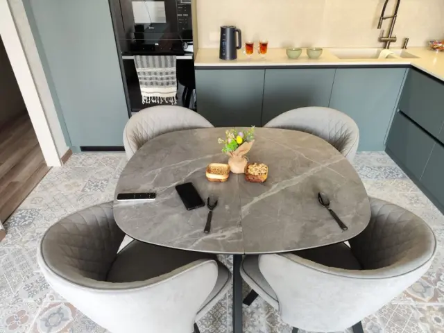 Стул 249 поворотный B22 GREY/белые 2