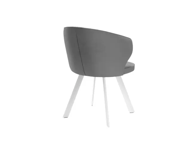 Стул 249 поворотный B22 GREY/белые 5