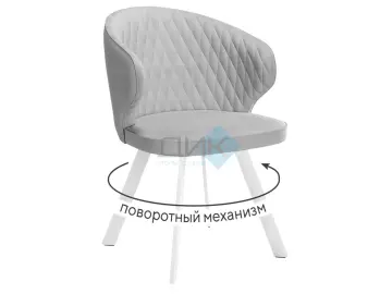 Стул 249 поворотный B22 GREY/белые