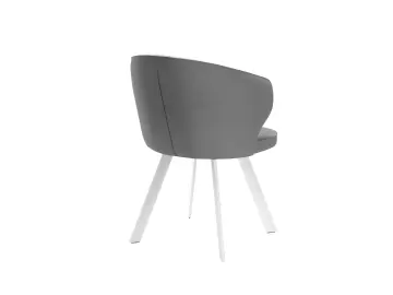 Стул 249 поворотный B22 GREY/белые