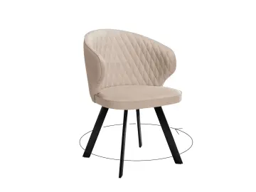 Стул 249 поворотный B03 BEIGE