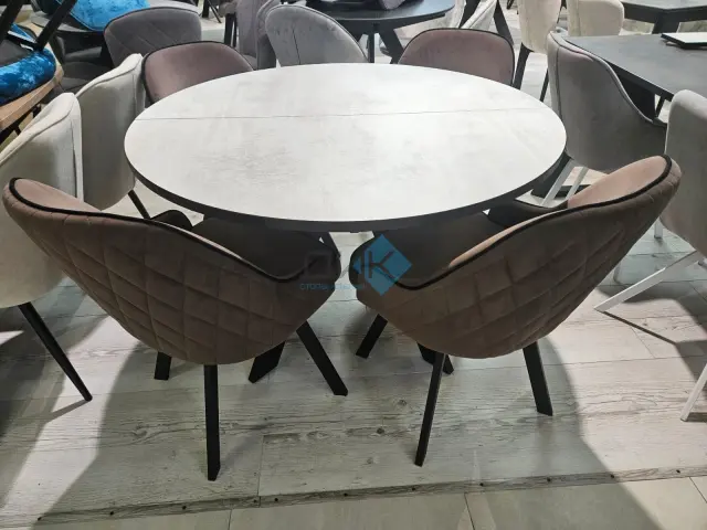 Стул 266M поворотный E09 капучино 5