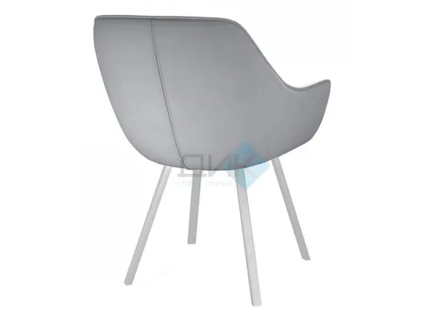 Стул 252 М поворотный B22 GREY/белые 5