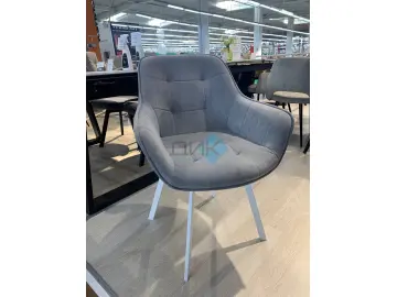 Стул 252 М поворотный B22 GREY/белые