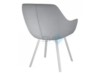 Стул 252 М поворотный B22 GREY/белые