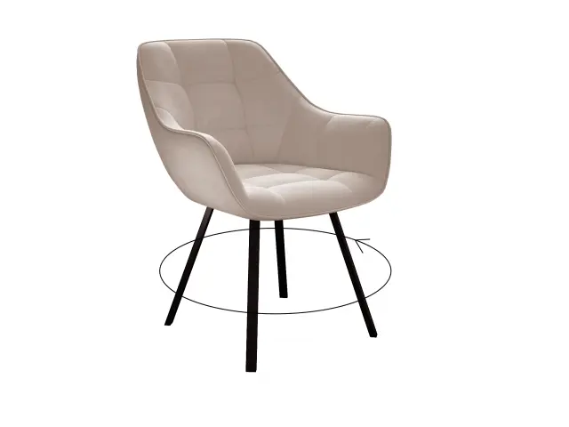 Стул 252 М поворотный B03 BEIGE 1