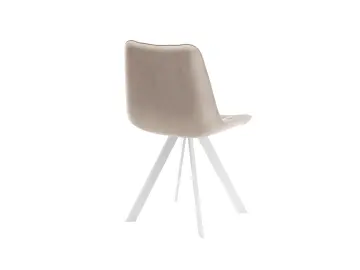 Стул 229 поворотный B03 BEIGE/белые