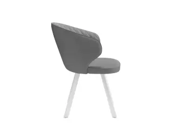 Стул 249 поворотный B22 GREY/белые