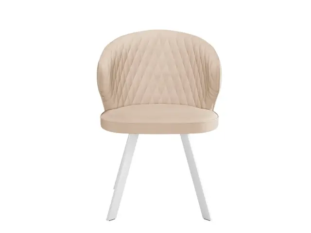 Стул 249 поворотный B03 BEIGE/белые 4