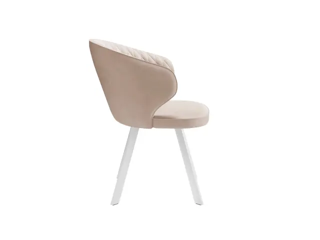 Стул 249 поворотный B03 BEIGE/белые 5