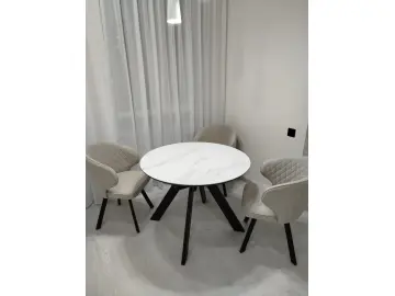Стул 249 поворотный B03 BEIGE/белые