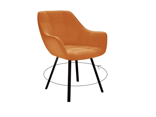 Стул 252 М поворотный B17 TERRACOTTA 1