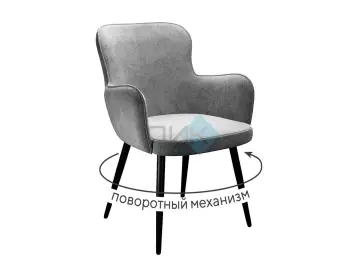 Стул 503 поворотный TW09 светло-серый