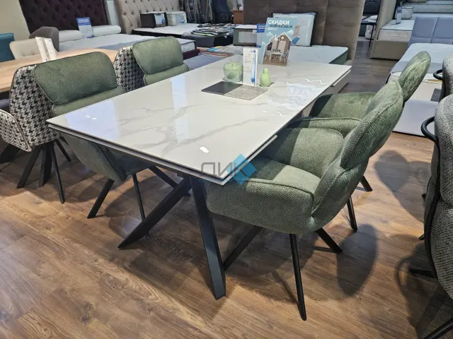 Стул 501 SB1 зеленый поворотный 4