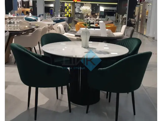 Стул 439 K13 изумруд поворотный 4