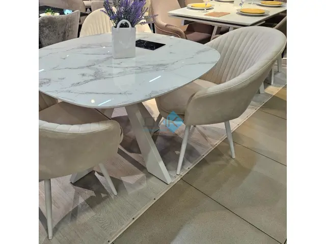 Стул 439 C103 крем/белые поворотный 2