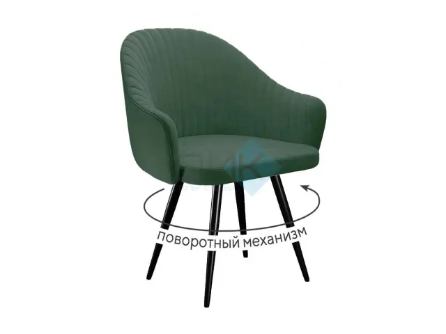 Стул 439 TW14 зеленый поворотный 1
