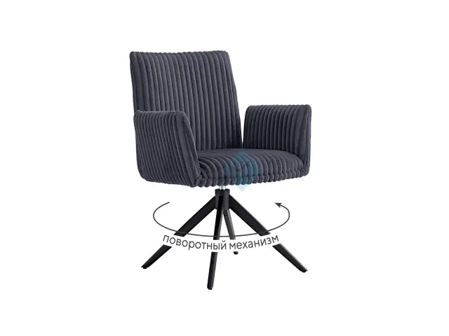 Стул 6827 т.к Серая Velo 13 с возвратным поворотным механизмом 1
