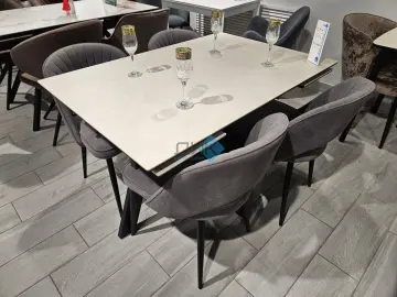 Стол SKM140 Krater Perla (керамогранит матовый)