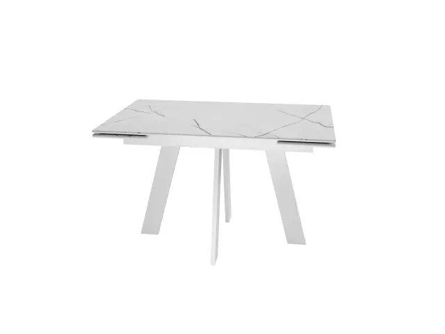 Стол SKM140 Белый мрамор (керамогранит матовый) 1