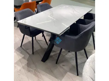 Стол SFE140 Tianshan White (керамогранит полуглянцевый)