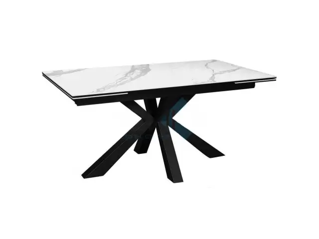 Стол SFE140 Белый мрамор (керамогранит матовый) 1