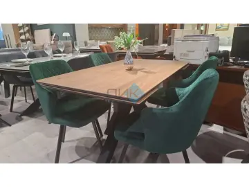 Стол SFE140 древесный OAKWOOD HONEY (керамогранит матовый)