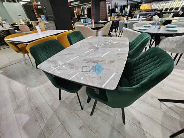 Стол DKU120 Italian Grey (керамогранит глянцевый) 3