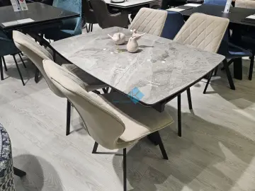 Стол DKU120 Italian Grey (керамогранит глянцевый)