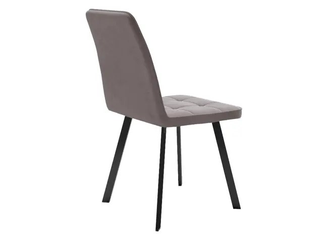 Кухонный стул 207, микровелюр B5 latte, ножки черные 3