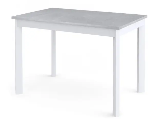 Стол L110 бетон/белые раздвижной 1