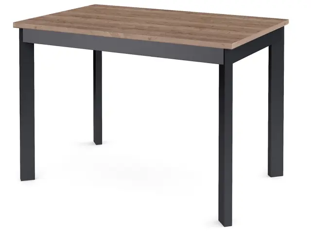 Стол L110 Дуб Галифакс/черные раздвижной 1