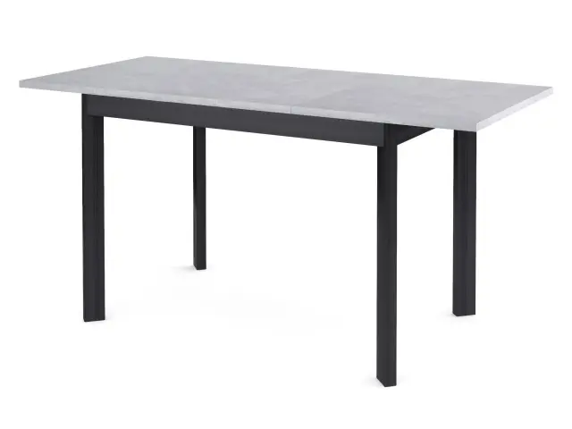 Стол L110 бетон/черные раздвижной 2