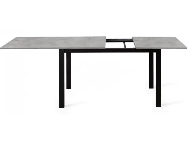Стол L110 бетон/черные раздвижной 3