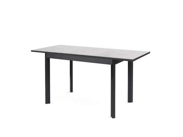 Стол L110 хромикс белый/черные раздвижной 2