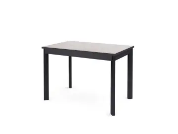 Стол L110 хромикс белый/черные раздвижной