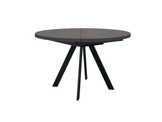 Стол RD120 Хромикс бронза/черные круглый раздвижной 1