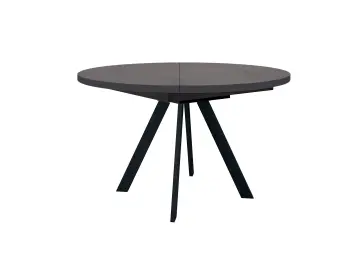 Стол RD120 Хромикс бронза/черные круглый раздвижной