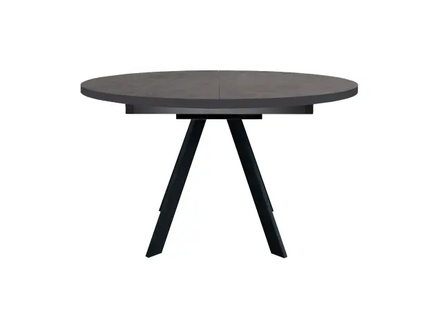 Стол RD100 Хромикс бронза/черные круглый раздвижной 2