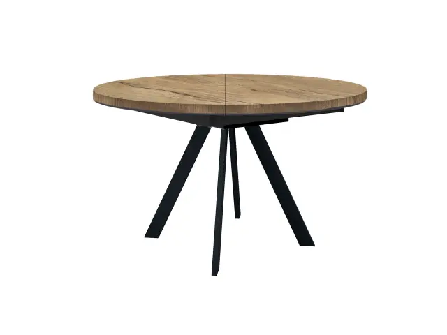 Стол RD100 Дуб Галифакс круглый раздвижной 1